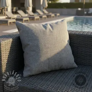 Dekorační látka COATED Linenlook premium grey