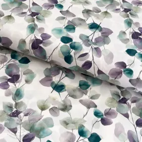Bavlněná látka Eucalypt white digital print