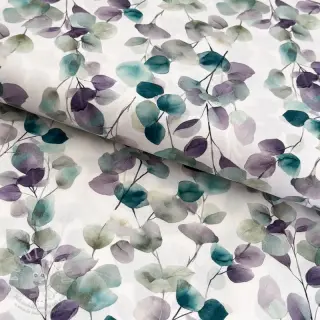 Bavlněná látka Eucalypt white digital print