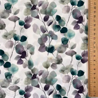 Bavlněná látka Eucalypt white digital print
