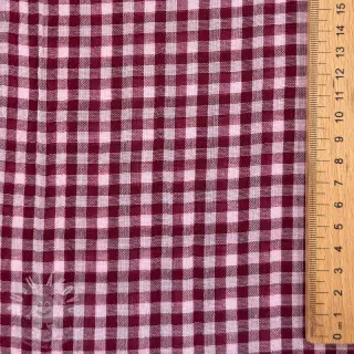Dvojitá gázovina/mušelín YARN DYED Stripes and checks design F