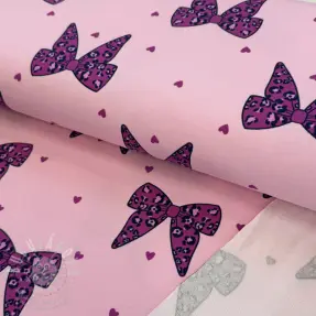 Teplákovina Animal skin bows design C