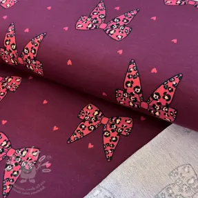 Teplákovina Animal skin bows design B