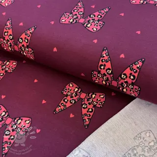 Teplákovina Animal skin bows design B