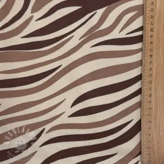 Teplákovina počesaná Animal skin brown SIMPLY NATURAL