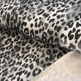 Teplákovina počesaná Animal skin grey digital print