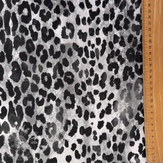 Teplákovina počesaná Animal skin grey digital print