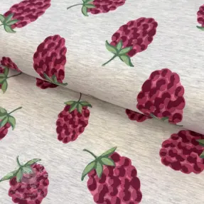 Úplet Raspberries ecru melange