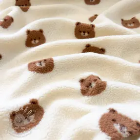 Kabátovina TEDDY Bears off white