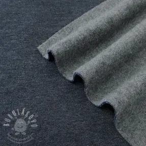 Teplákovina počesaná JOGGING navy melange