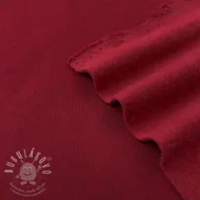 Teplákovina počesaná JOGGING dark red