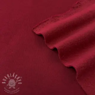 Teplákovina počesaná JOGGING dark red