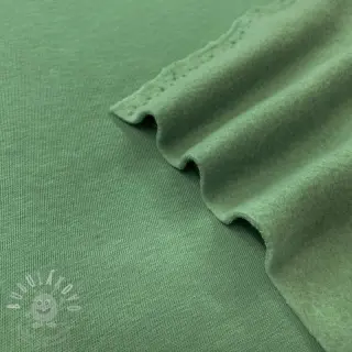 Teplákovina počesaná JOGGING forest green