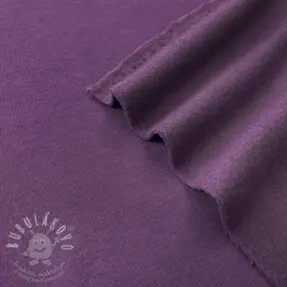 Teplákovina počesaná JOGGING dark purple