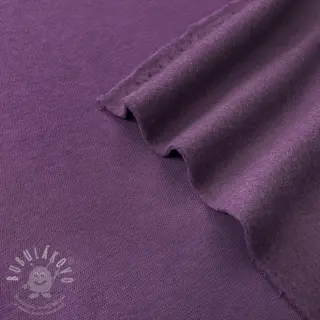 Teplákovina počesaná JOGGING dark purple