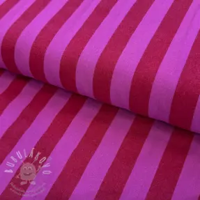 Bavlněná látka YARN DYED NOVA Stripe red fuchsia