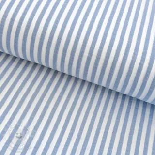 Dvojitá gázovina/mušelín YARN DYED Summer stripe blue