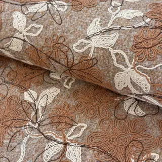 Kabátovina WOOLY EMBROIDERY Petra beige