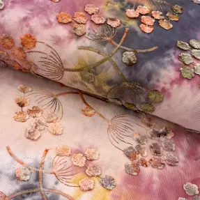Manšestr tenký TIE DYE 21W Dandy design F
