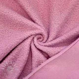 Fleece TEDDY DOUBLE SIDED soft pink