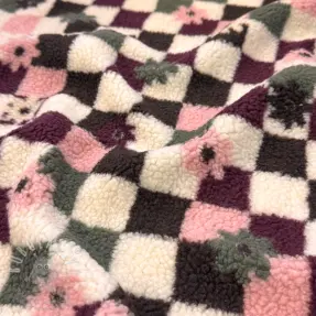 Kabátovina TEDDY JACQUARD Pretty mix design C
