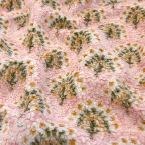 Kabátovina TEDDY JACQUARD Pretty mix design A