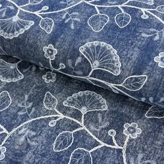 JEANS EMBROIDERY Luxurious washed