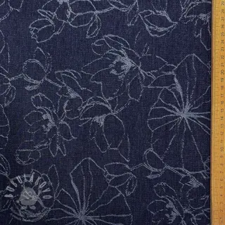 JEANS EMBROIDERY Jacquard Flowers