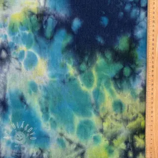 JEANS TIE DYE HEAVY lime cream