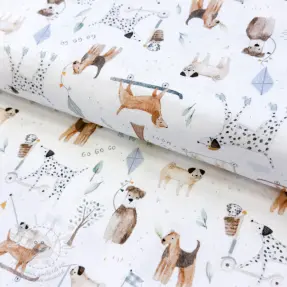 Úplet Little Jax COZY DAYS Collection design B digital print
