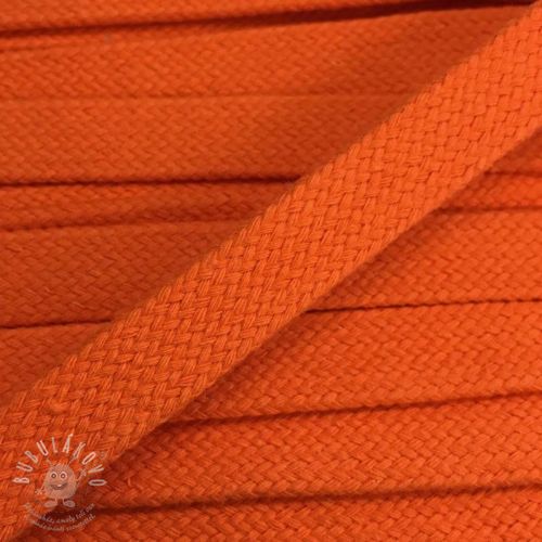 Bavlnená šnůra plochá 20 mm orange