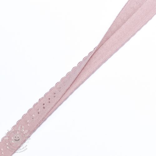 Lemovací guma 12 mm LUXURY old pink