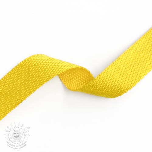 Levně Popruh 2,5 cm yellow