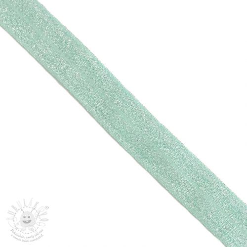 Lemovací guma glitter 20 mm mint