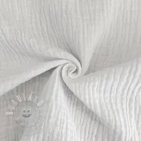 Dvojitá gázovina/mušelín white