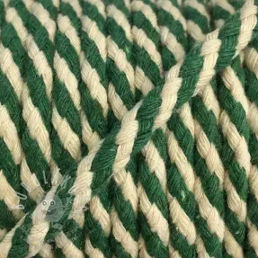 Bavlnená šnůra 5 mm green ecru