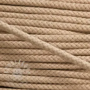 Bavlněná šňůra 8 mm beige