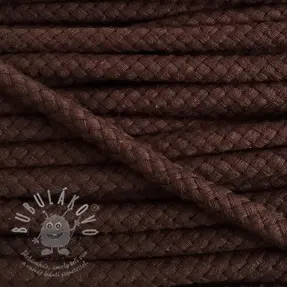 Bavlněná šňůra 8 mm choco