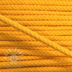 Bavlněná šňůra 8 mm yellow