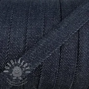 Bavlnená šnůra plochá 15 mm Denim navy