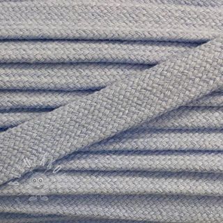 Bavlnená šnůra plochá 13 mm modrá bledá