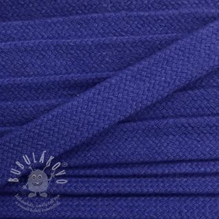 Bavlnená šnůra plochá 13 mm modrá tmavá