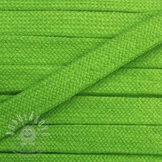 Bavlnená šnůra plochá 13 mm zelená