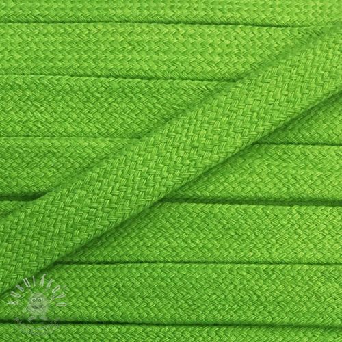 Bavlnená šnůra plochá 17 mm zelená