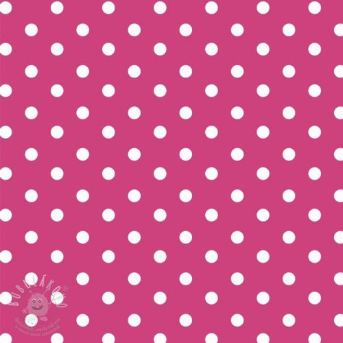 Bavlněná látka Dots pink