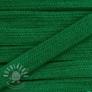 Bavlnená šnůra plochá 13 mm zelená tmavá