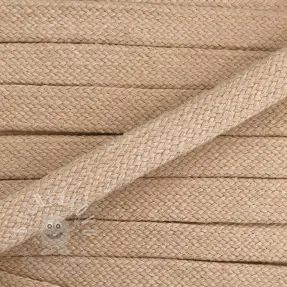 Bavlnená šnůra plochá 15 mm beige