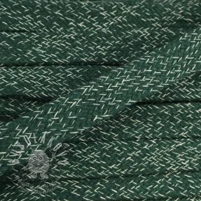 Bavlnená šnůra plochá 15 mm melange green