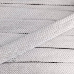 Bavlnená šnůra plochá 15 mm white