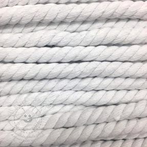 Bavlněná šňůra kroucená 12 mm bílá